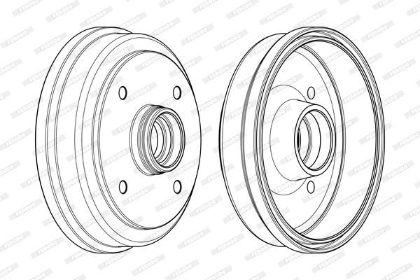 Stabdžių būgnas FERODO FDR329182