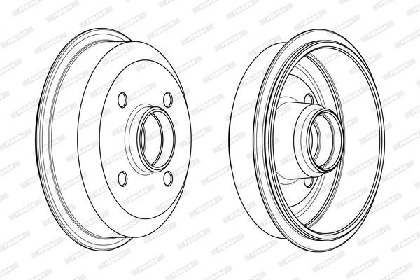 Stabdžių būgnas FERODO FDR329184