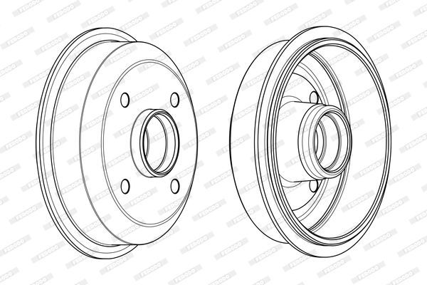 Stabdžių būgnas FERODO FDR329197