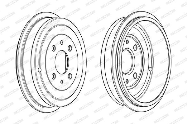 Stabdžių būgnas FERODO FDR329211