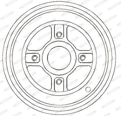 Stabdžių būgnas FERODO FDR329219