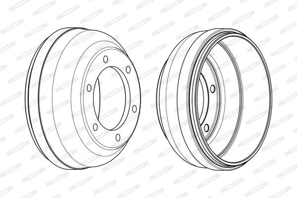 Stabdžių būgnas FERODO FDR329252