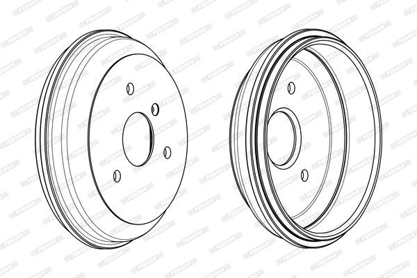 Stabdžių būgnas FERODO FDR329263