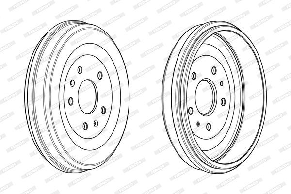 Stabdžių būgnas FERODO FDR329267