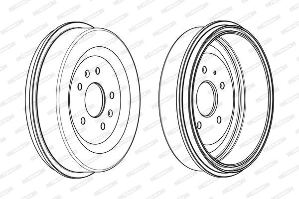 Stabdžių būgnas FERODO FDR329268