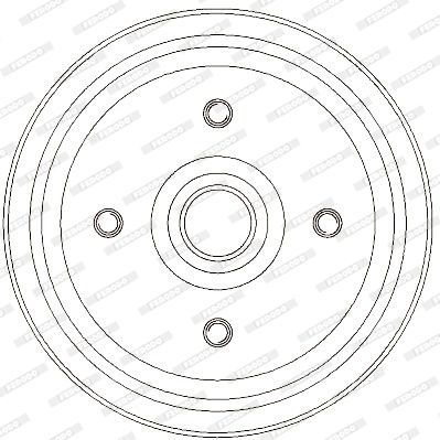 Stabdžių būgnas FERODO FDR329280