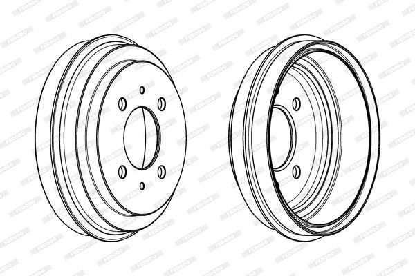Stabdžių būgnas FERODO FDR329281