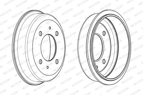 Stabdžių būgnas FERODO FDR329319