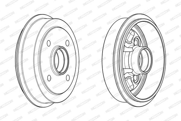 Stabdžių būgnas FERODO FDR329320