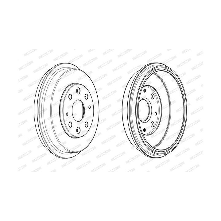 Stabdžių būgnas FERODO FDR329322