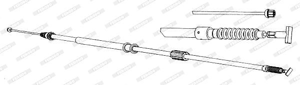 Trosas, stovėjimo stabdys FERODO FHB431365