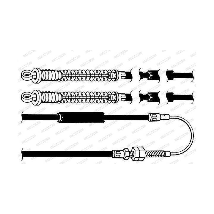Trosas, stovėjimo stabdys FERODO FHB432019