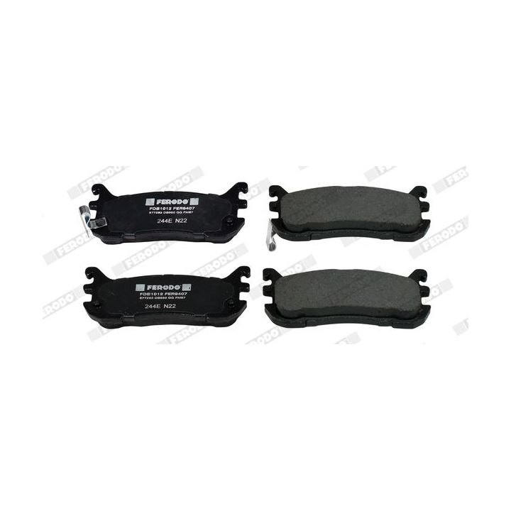Stabdžių trinkelių rinkinys, diskinis stabdys FERODO FDB1012