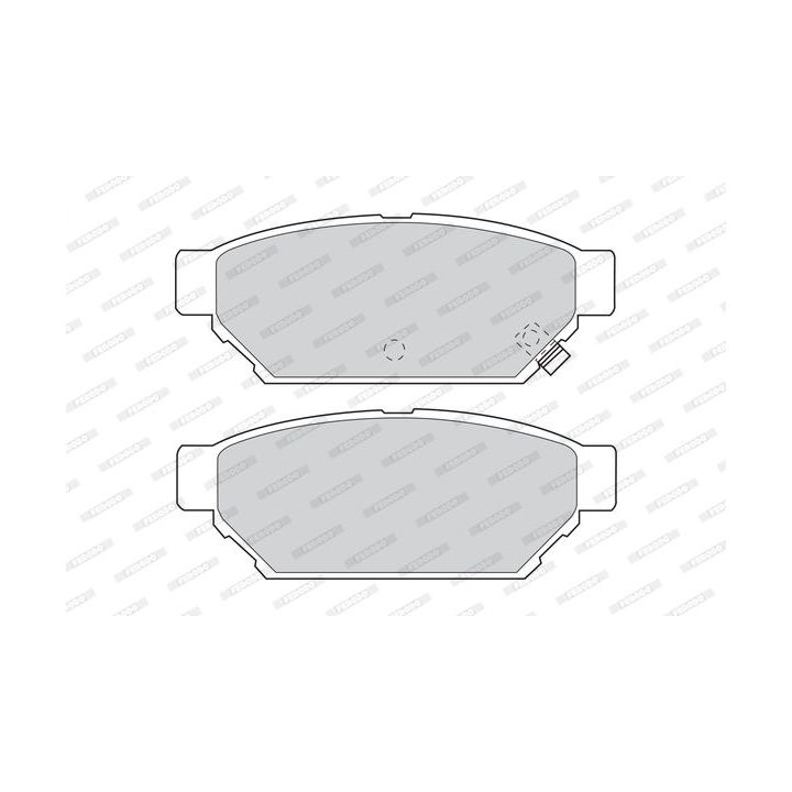 Stabdžių trinkelių rinkinys, diskinis stabdys FERODO FDB1013