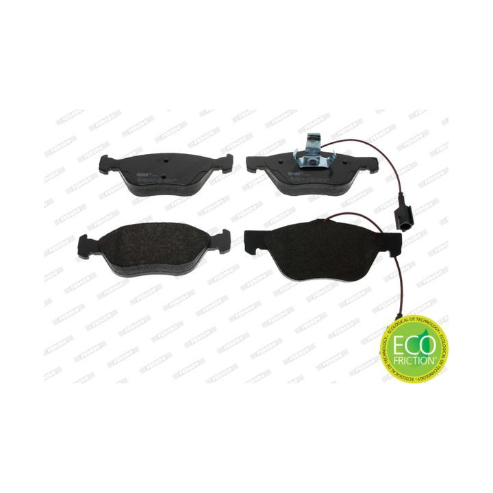 Stabdžių trinkelių rinkinys, diskinis stabdys FERODO FDB1052