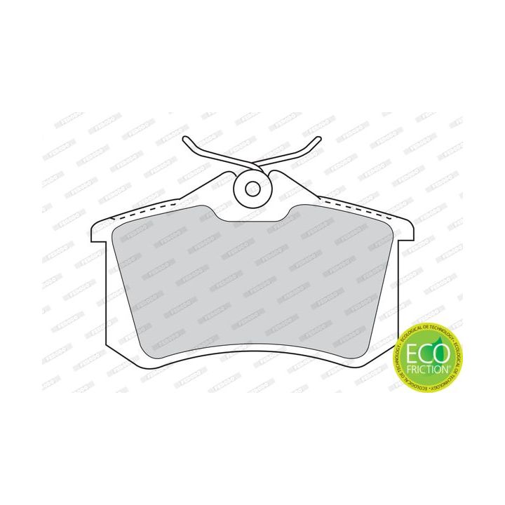 Stabdžių trinkelių rinkinys, diskinis stabdys FERODO FDB1083