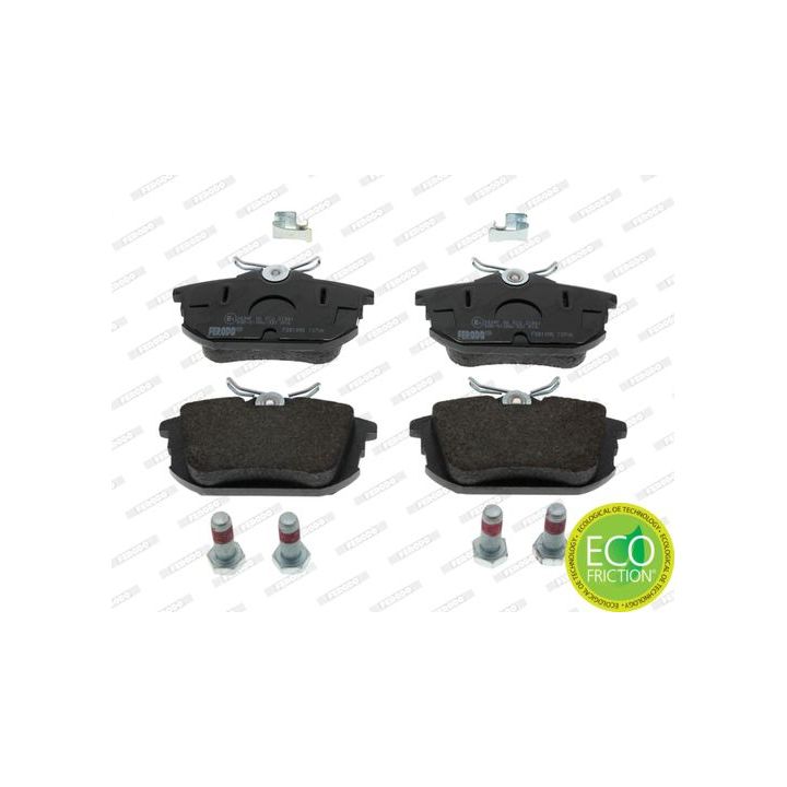 Stabdžių trinkelių rinkinys, diskinis stabdys FERODO FDB1095