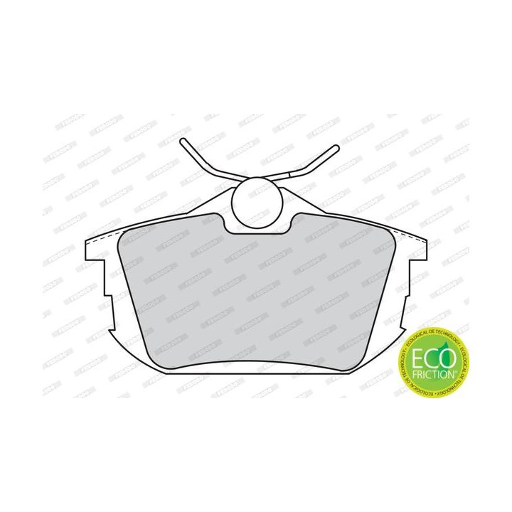 Stabdžių trinkelių rinkinys, diskinis stabdys FERODO FDB1095