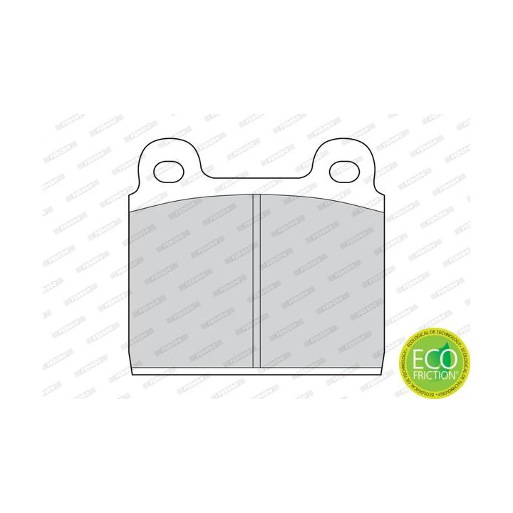 Stabdžių trinkelių rinkinys, diskinis stabdys FERODO FDB11