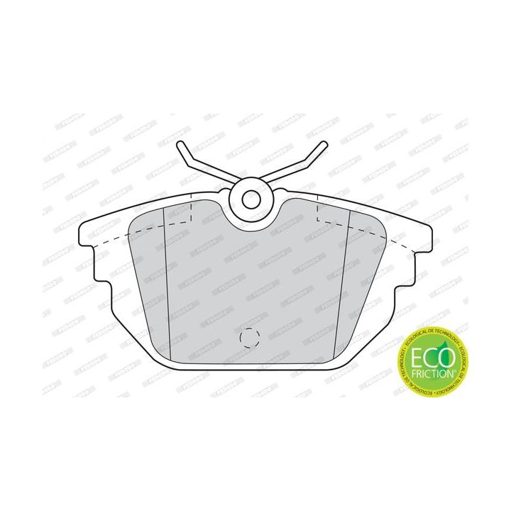 Stabdžių trinkelių rinkinys, diskinis stabdys FERODO FDB1113