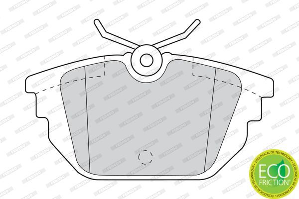 Stabdžių trinkelių rinkinys, diskinis stabdys FERODO FDB1113