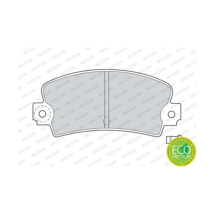 Stabdžių trinkelių rinkinys, diskinis stabdys FERODO FDB114