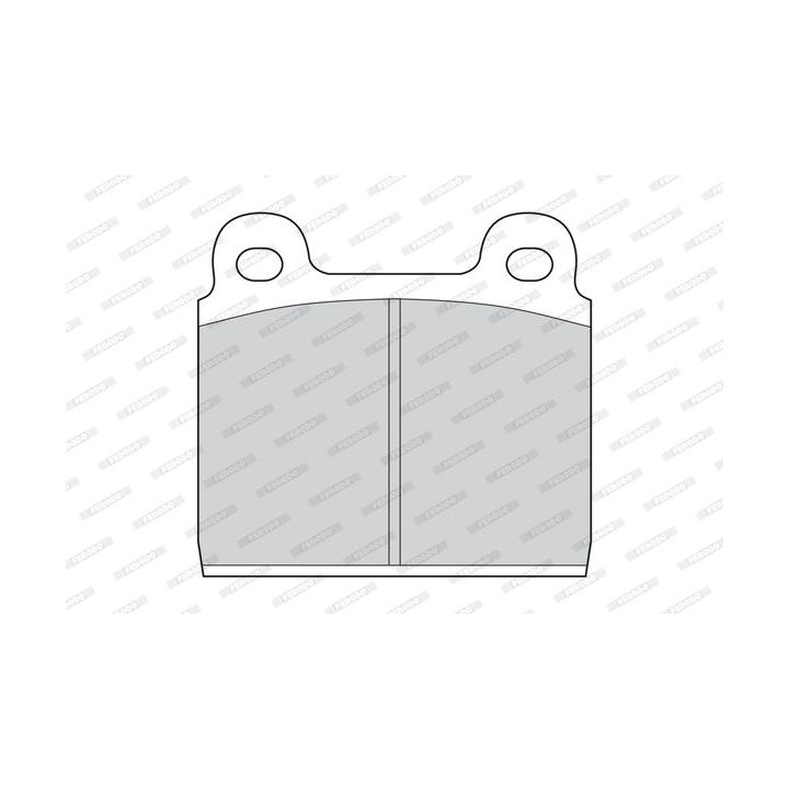 Stabdžių trinkelių rinkinys, diskinis stabdys FERODO FDB11X