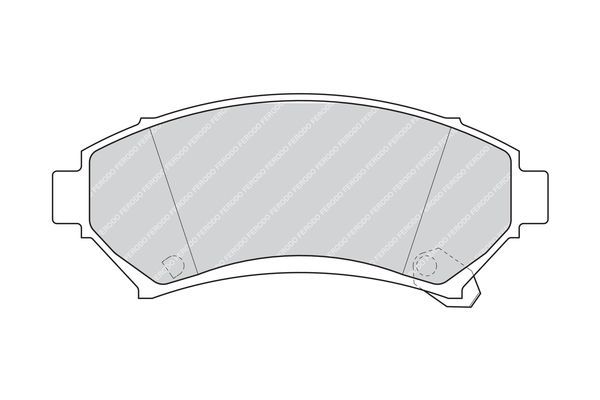 Stabdžių trinkelių rinkinys, diskinis stabdys FERODO FDB1265