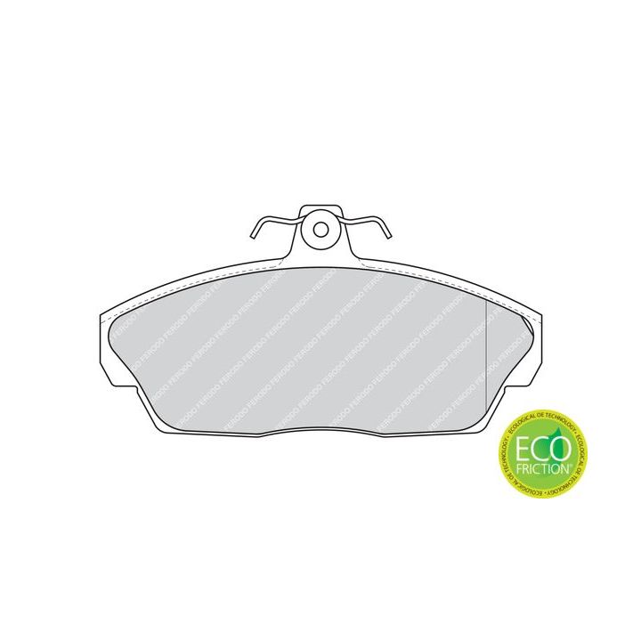 Stabdžių trinkelių rinkinys, diskinis stabdys FERODO FDB1291