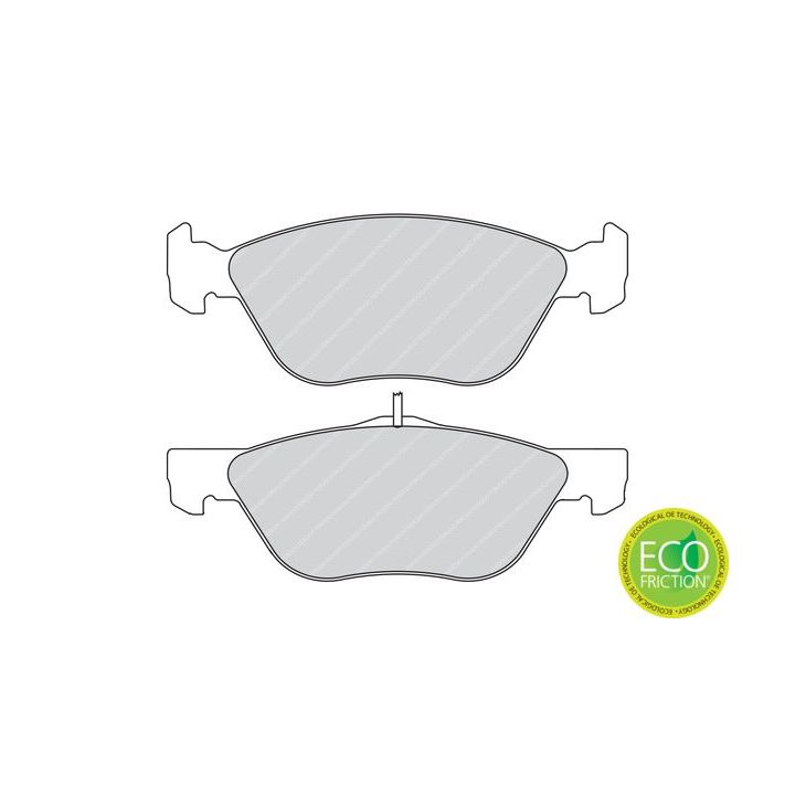 Stabdžių trinkelių rinkinys, diskinis stabdys FERODO FDB1299