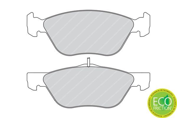 Stabdžių trinkelių rinkinys, diskinis stabdys FERODO FDB1299