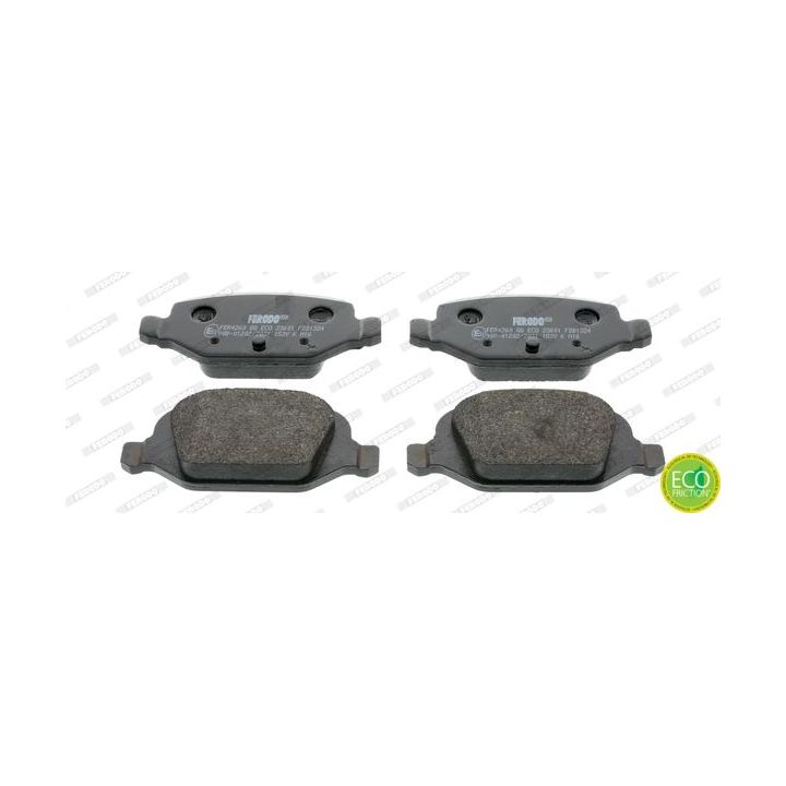 Stabdžių trinkelių rinkinys, diskinis stabdys FERODO FDB1324