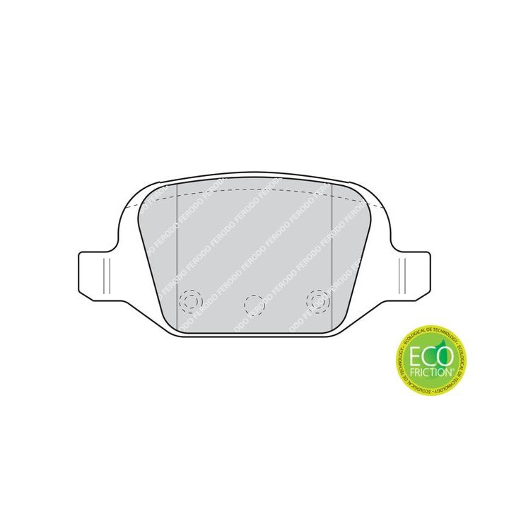 Stabdžių trinkelių rinkinys, diskinis stabdys FERODO FDB1324