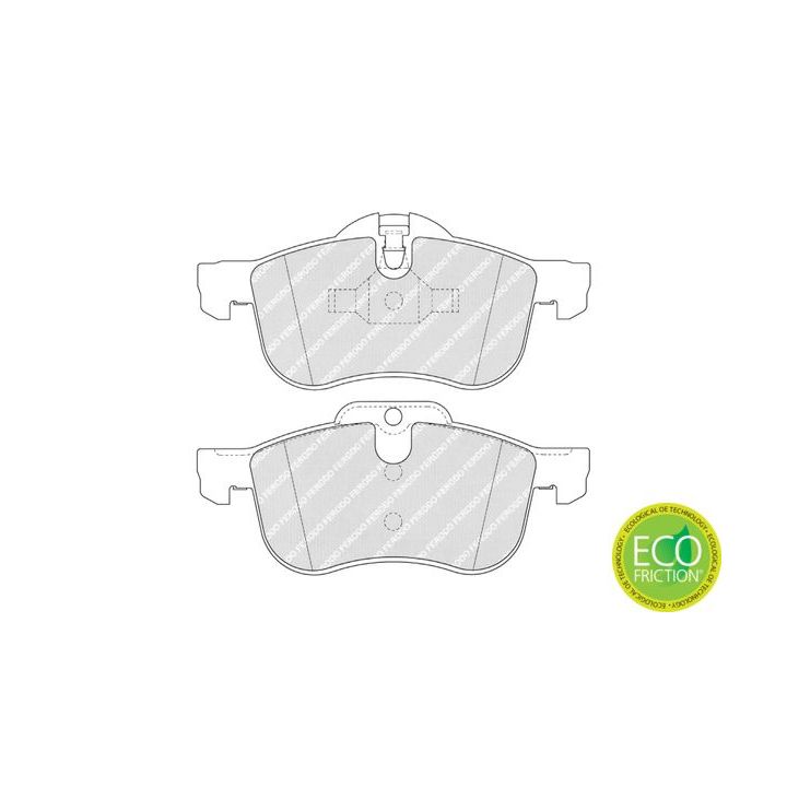 Stabdžių trinkelių rinkinys, diskinis stabdys FERODO FDB1355