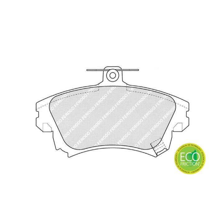 Stabdžių trinkelių rinkinys, diskinis stabdys FERODO FDB1384