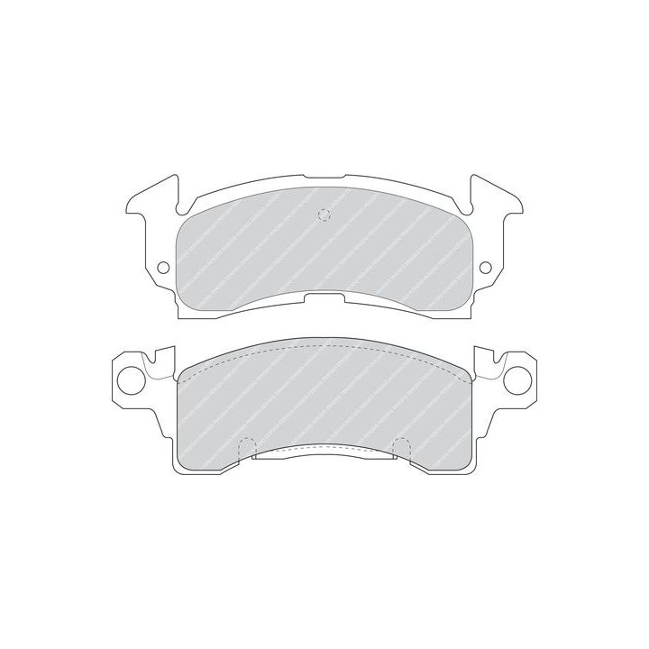 Stabdžių trinkelių rinkinys, diskinis stabdys FERODO FDB144