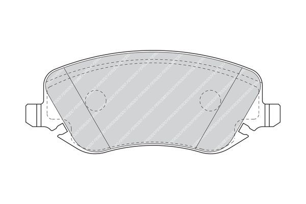 Stabdžių trinkelių rinkinys, diskinis stabdys FERODO FDB1470