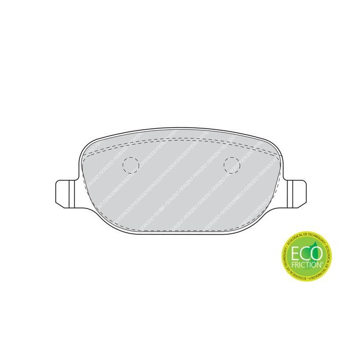 Stabdžių trinkelių rinkinys, diskinis stabdys FERODO FDB1471