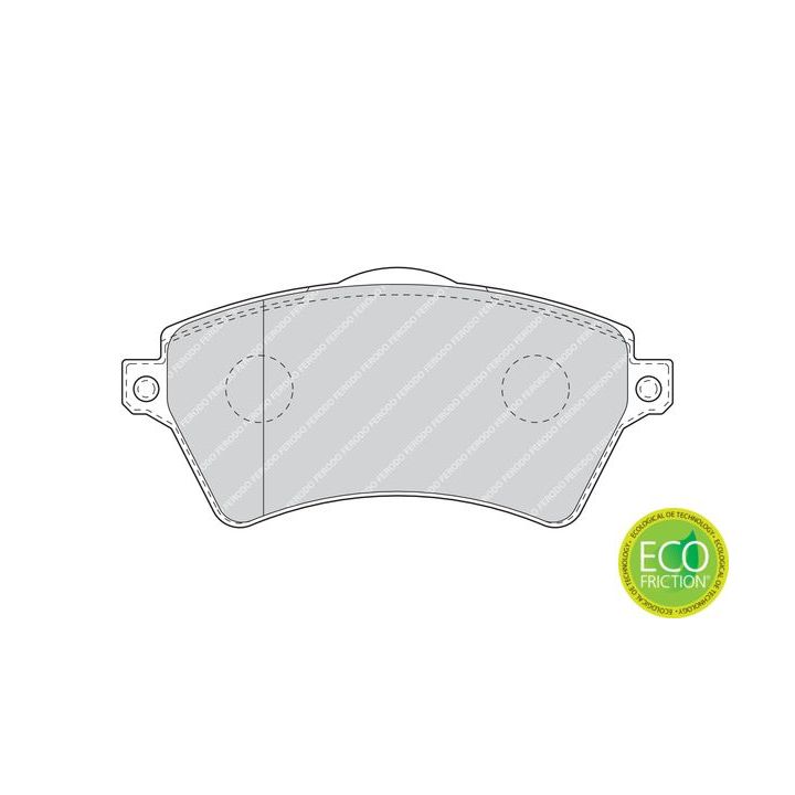 Stabdžių trinkelių rinkinys, diskinis stabdys FERODO FDB1473