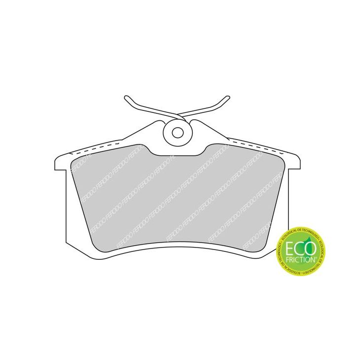 Stabdžių trinkelių rinkinys, diskinis stabdys FERODO FDB1491