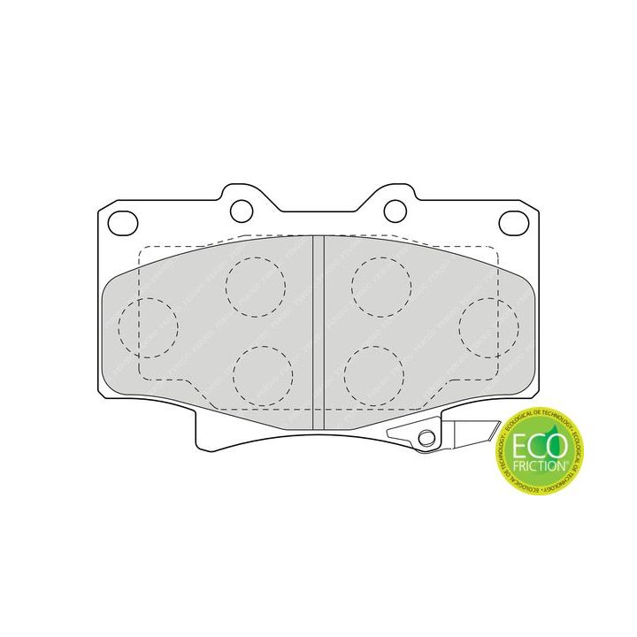 Stabdžių trinkelių rinkinys, diskinis stabdys FERODO FDB1502
