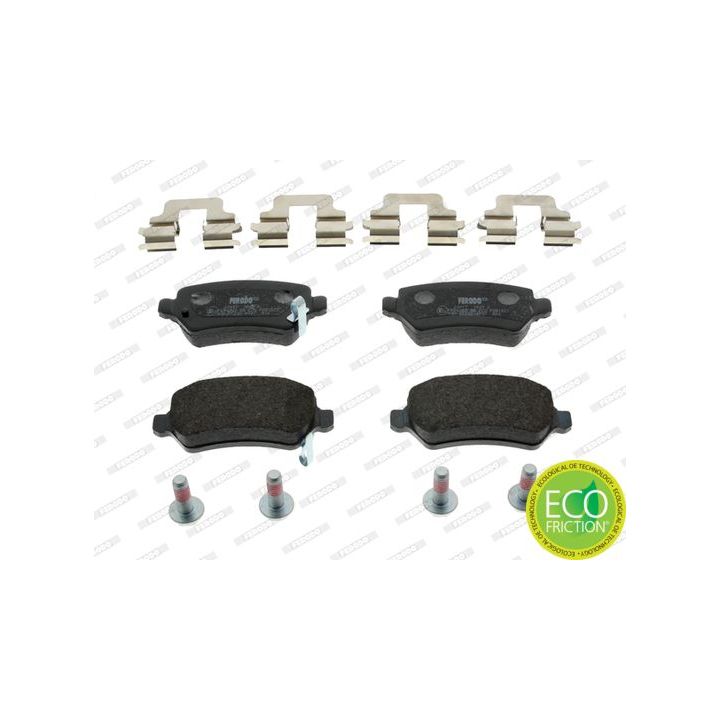 Stabdžių trinkelių rinkinys, diskinis stabdys FERODO FDB1521