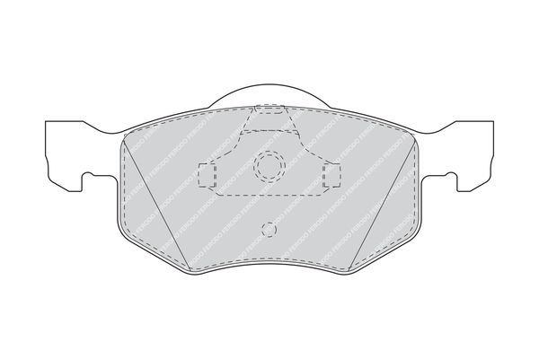 Stabdžių trinkelių rinkinys, diskinis stabdys FERODO FDB1571