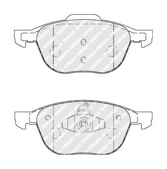 Stabdžių trinkelių rinkinys, diskinis stabdys FERODO FDB1594