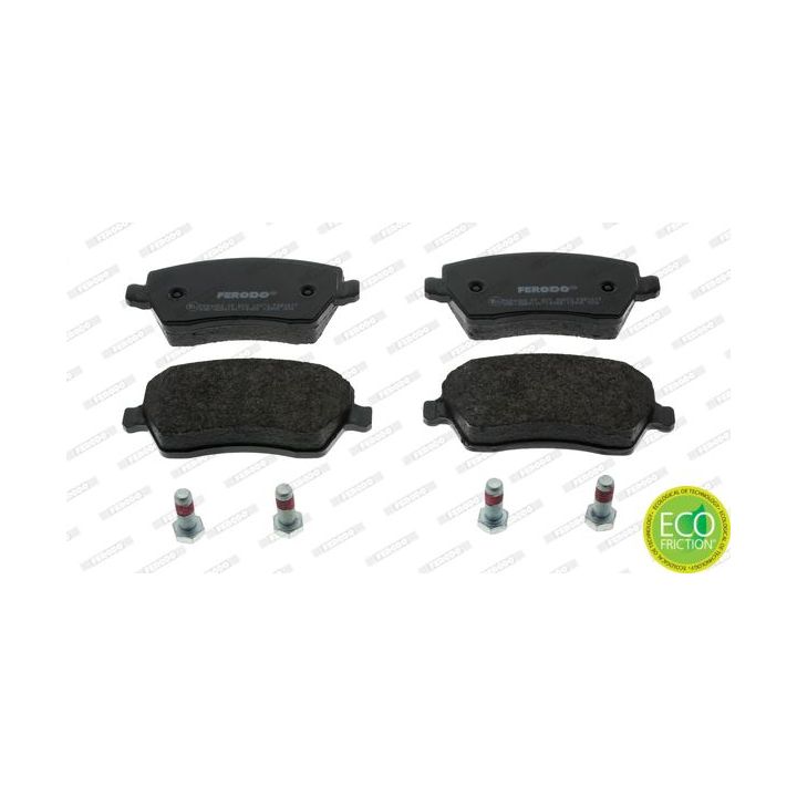 Stabdžių trinkelių rinkinys, diskinis stabdys FERODO FDB1617