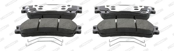 Stabdžių trinkelių rinkinys, diskinis stabdys FERODO FDB1619