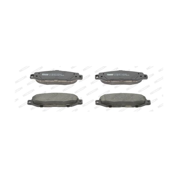 Stabdžių trinkelių rinkinys, diskinis stabdys FERODO FDB1684