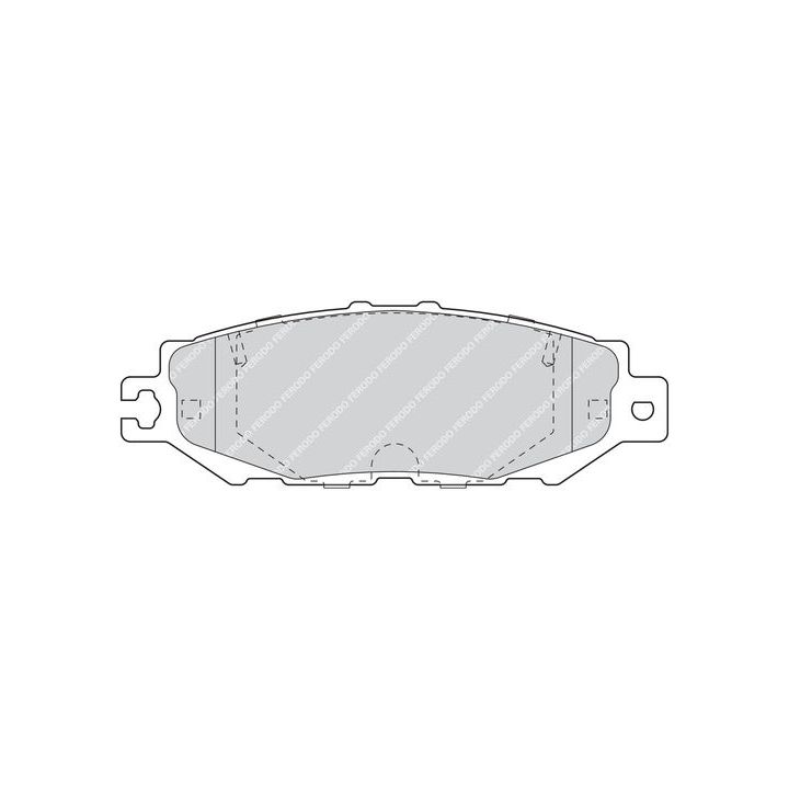 Stabdžių trinkelių rinkinys, diskinis stabdys FERODO FDB1684