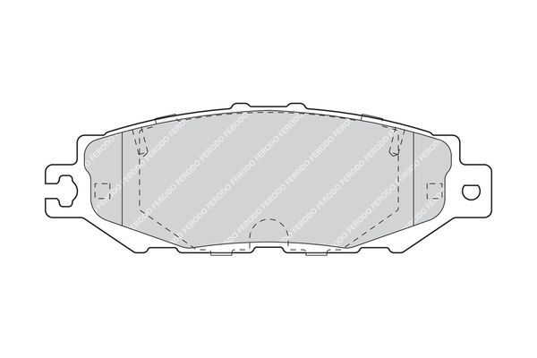 Stabdžių trinkelių rinkinys, diskinis stabdys FERODO FDB1684