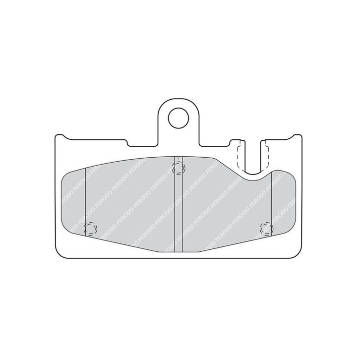 Stabdžių trinkelių rinkinys, diskinis stabdys FERODO FDB1689